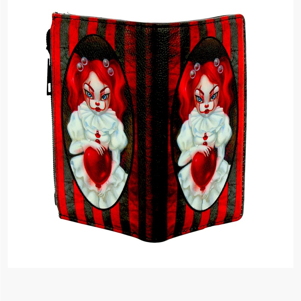 Clown Girl wallet. NWT